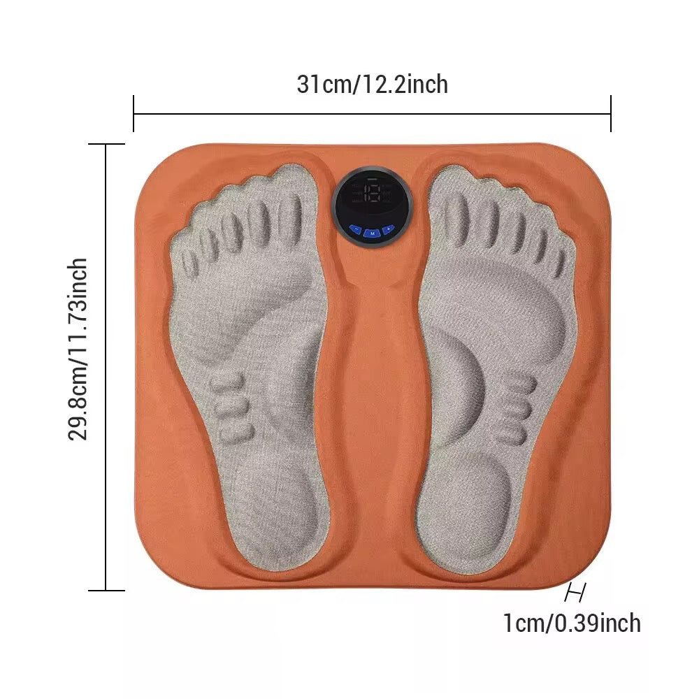Foldable electric massage mat
