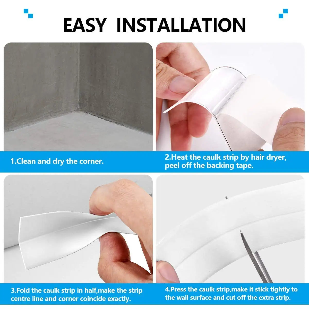 Self-adhesive Waterproofing Tape for Bathrooms - (Length 3.2 m x Width 3.8 cm)