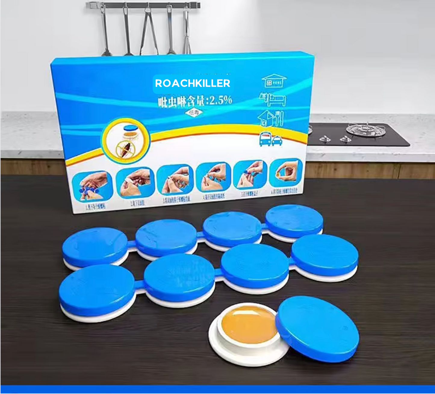 ROACHKILLER Cockroach Ace Bait Station