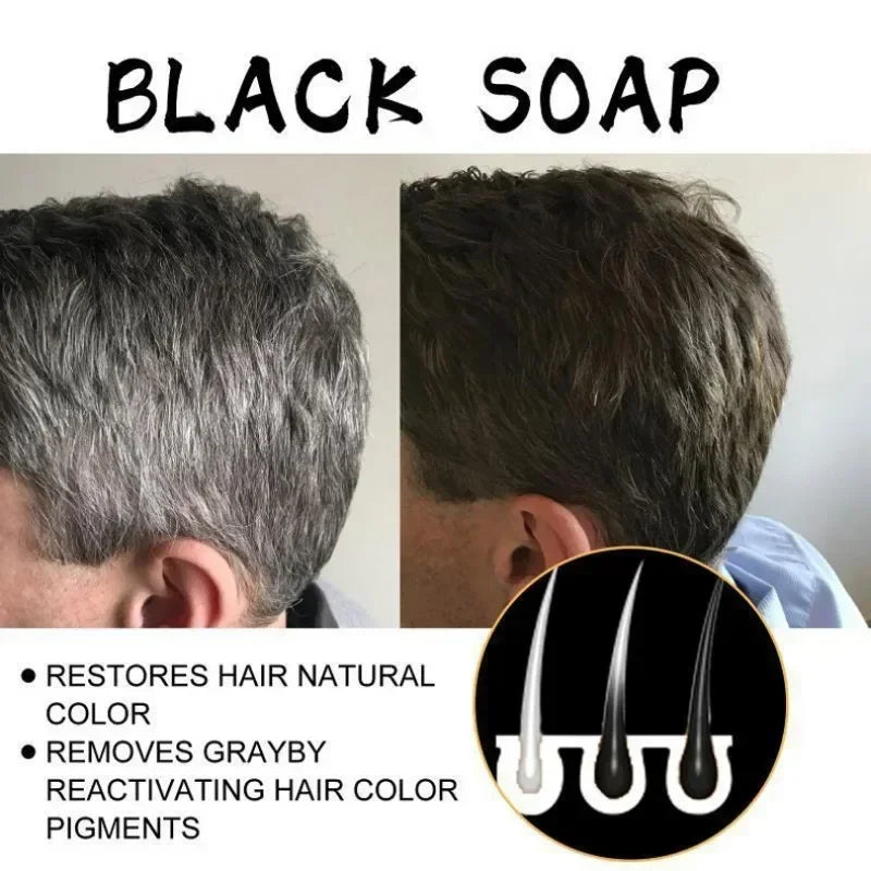 BlackSoap ReverseGray Unisex - Colour Reversal Shampoo for Grey Hair