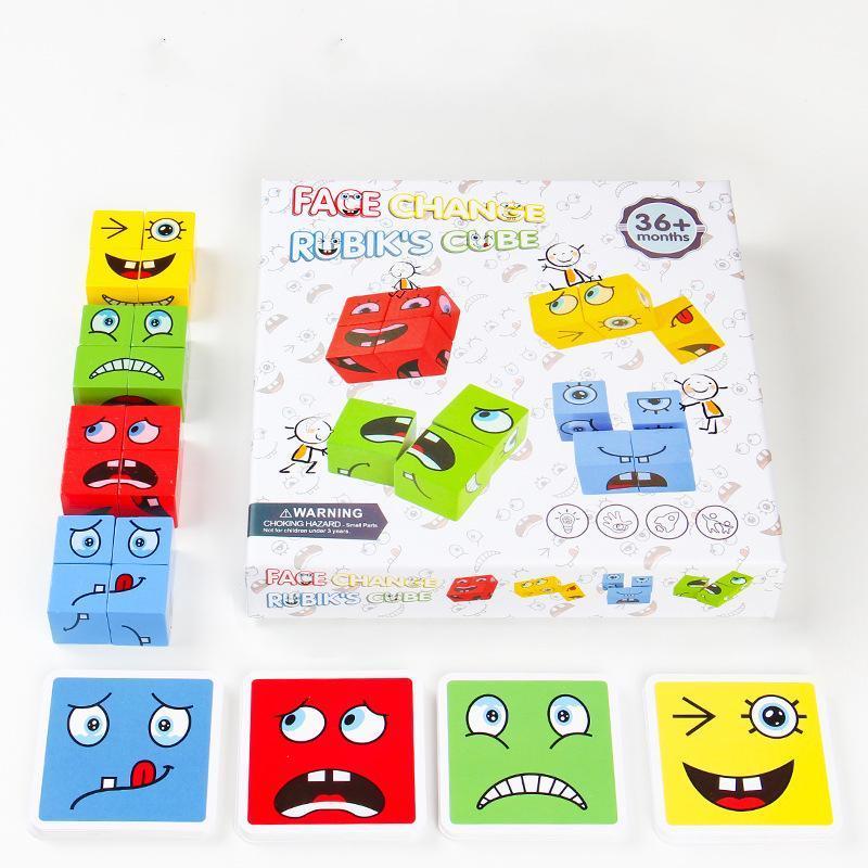 EMOBLOCKS™ | Fun Wooden Face Blocks Game