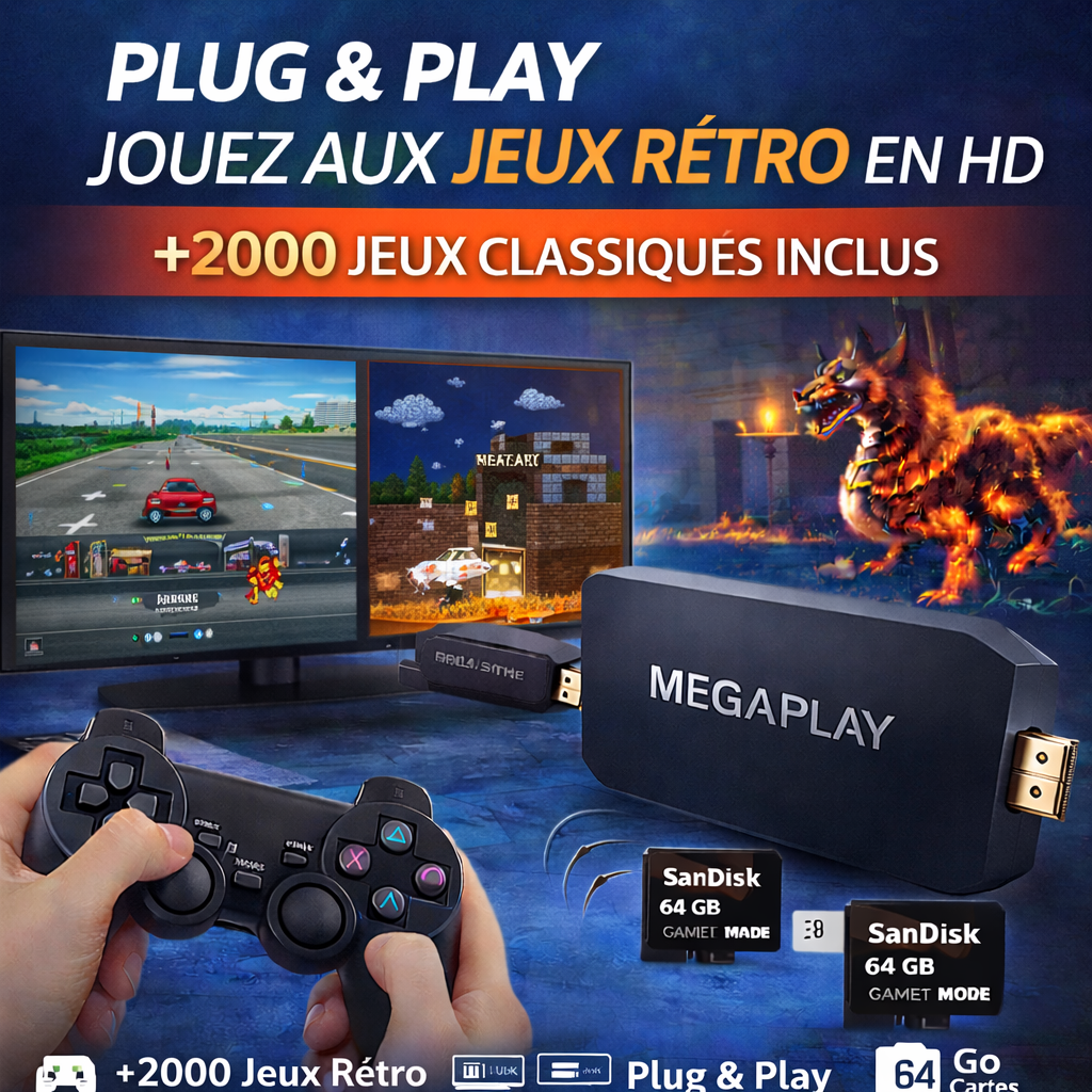 Compact game stick