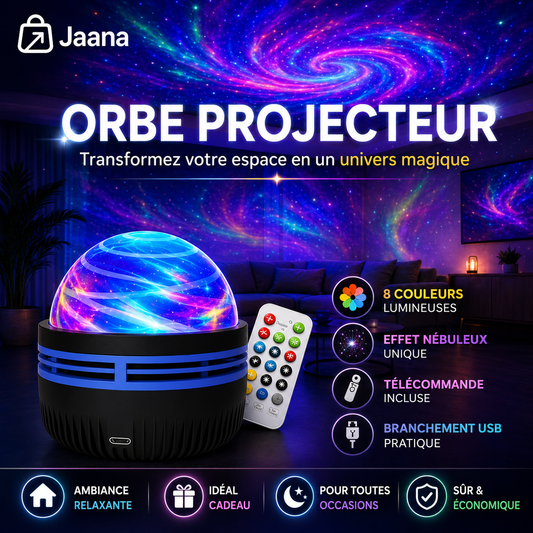 Orbe Projecteur de décoration nébuleuse