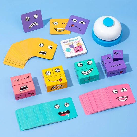 EMOBLOCKS™ | Fun Wooden Face Blocks Game