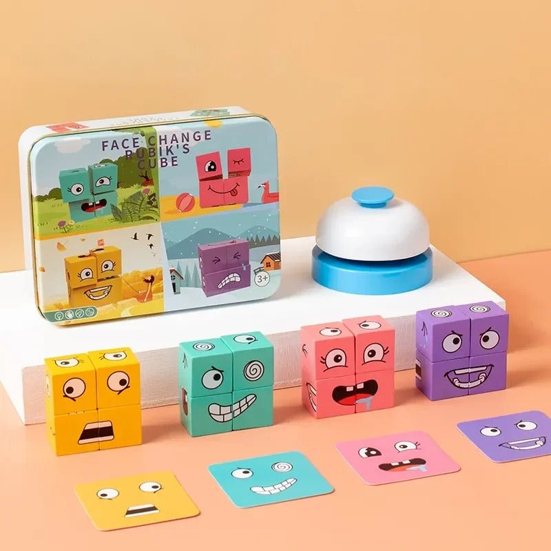 EMOBLOCKS™ | Fun Wooden Face Blocks Game